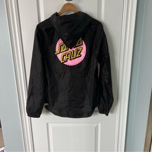 Santa Cruz Other Dot Womens Hooded Windbreaker Jacket size medium